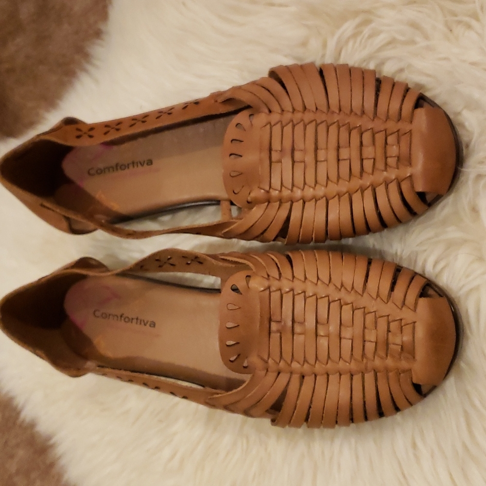 Comfortiva Fairfax Huarache Women’s Leather Sandals